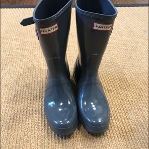 Gray/Gunmetal Hunter Rainboots US Size 8